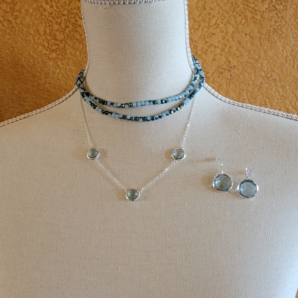 NWOT JBloom Necklaces (3) and Earrings set